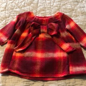 Hallmark Baby flannel dress 12-18 months Christmas